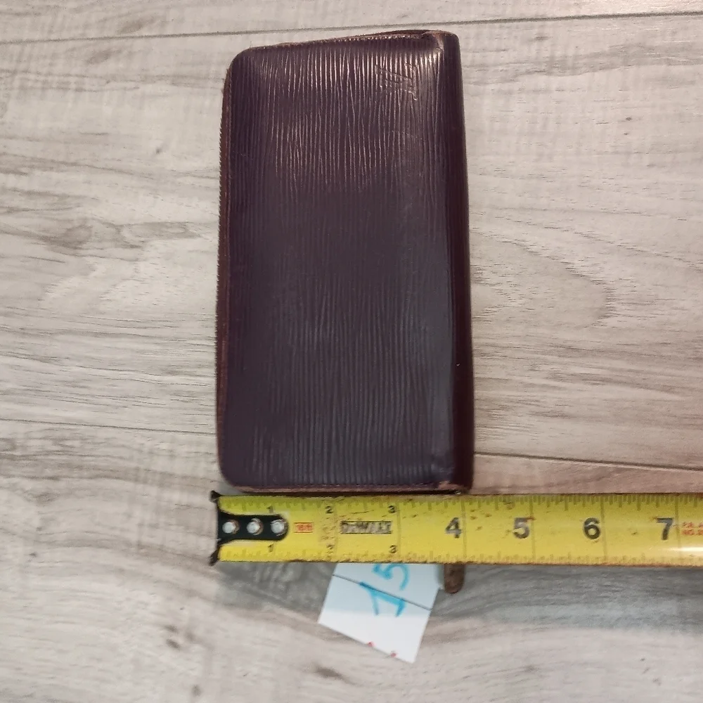 Louis Vuitton Zippy Organize Cassis Purple Leather Women Long Wallet